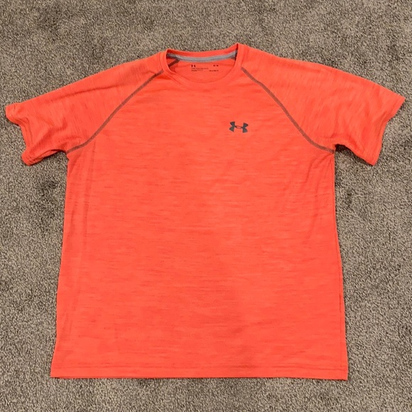 Men’s Under Armour Orange, size medium shirt - Picture 1 of 3